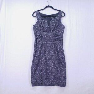 Adrianna Papell Purple Sheath Dress Sz 8 Women's Party Cocktail Formal Elegant